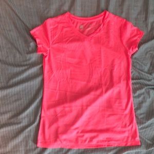 Pink workout shirt